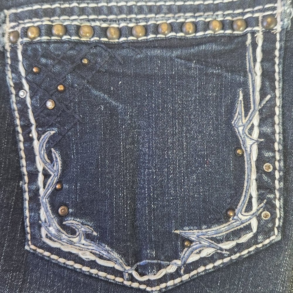Women's Silver "Tuesday" Blue Jeans Mid Slim Boot W 31 L 33 - Picture 6 of 12